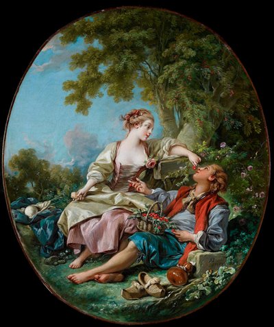 "" the Clogs"" Pintura de François Boucher (1703-1770) 1768 Galeria de Arte de Ontário, Toronto de François Boucher
