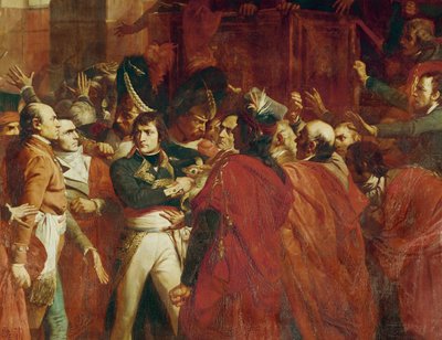 O general Bonaparte no Conselho dos Cinquenta Cêntimos em St... de Francois Bouchot