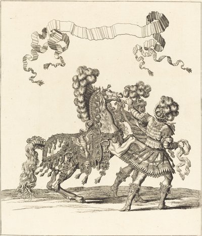 Cavalo principal e noivos romanos de Francois Chauveau