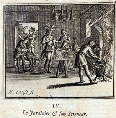 Fábulas de Jean de La Fontaine (1621-95). Ilustração de François Chauveau (1613-1676). Edição de 1728. de Francois Chauveau
