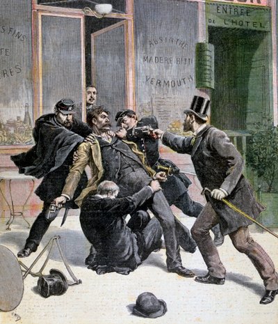 A prisão de Ravachol, 1892 de Francois Claudius Koeningstein