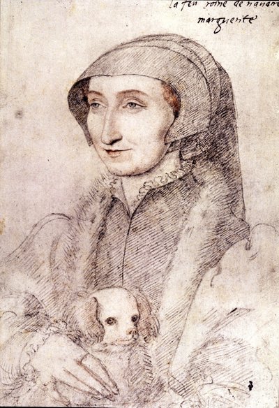 Marguerite de Navarra (1523-1574) (desenho) de François Clouet