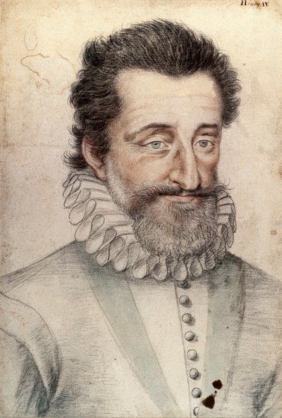 Retrato do Rei Henrique IV de França (1553-1610) de François Clouet