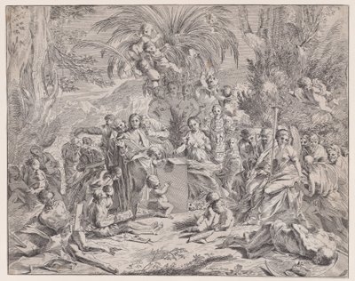 Uma alegoria da pintura, século XVII. de Francois Collignon