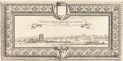 Página de rosto para "Várias paisagens italianas" de Callot de Francois Collignon