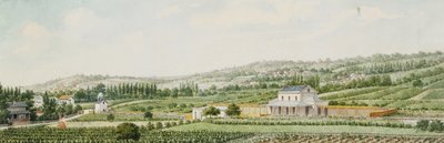 Uma estação de trem nos arredores de Paris, 1846 de Francois Debret