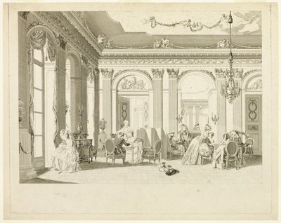A sala de desenho de Francois Dequevauviller