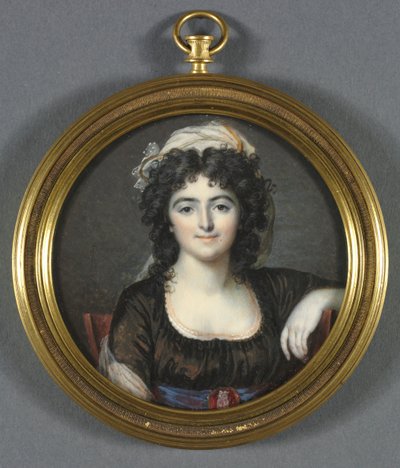 Retrato de uma mulher em um vestido marrom, 1795. de Francois Dumont