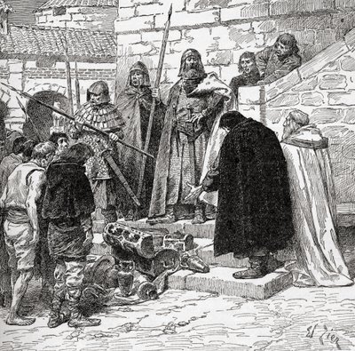 Coletando Dane Gelt, do livro "A Igreja da Inglaterra: Uma História para o Povo", publicado em 1910 de Francois Edouard Zier