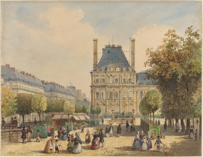 Rue de Rivoli e Pavillon Marsan de Francois Etienne Villeret