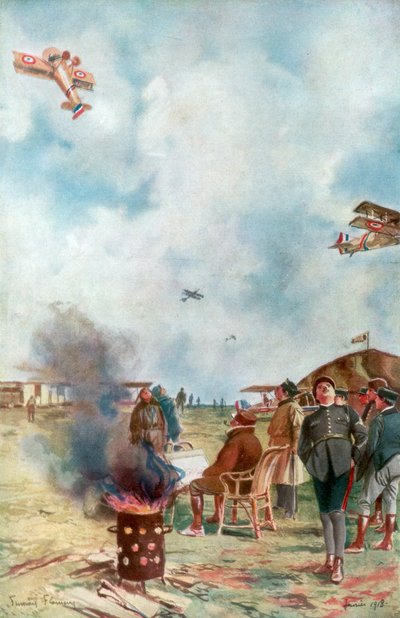 Uma Inversão Um Pouco Perto do Chão, 1918, 1926 de Francois Flameng