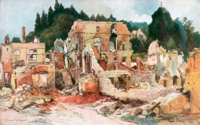 Clermont-en-Argonne, França, agosto de 1915, 1926. de Francois Flameng