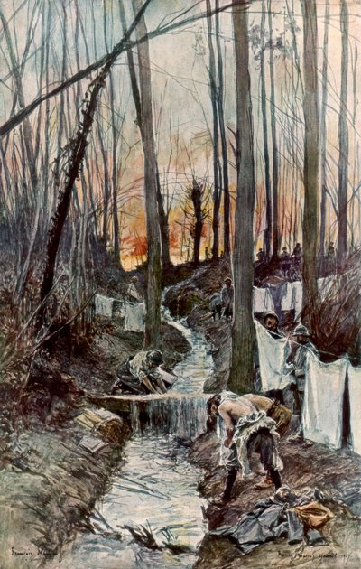 Na madeira de Roucy Aisne, 15 de abril de 1917, 1926. de Francois Flameng