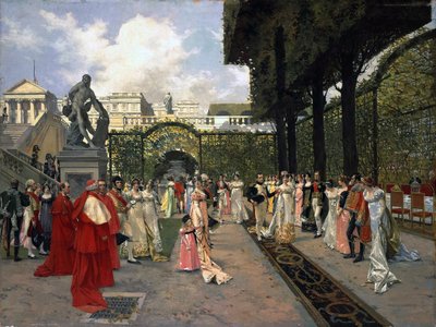 Napoleão I e o Rei de Roma em Saint-Cloud em 1811