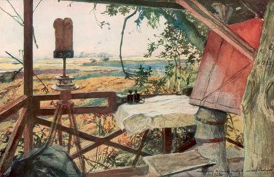 Posto de observação do General Mangin, 18 de julho de 1918, Villers-Cotterets, Aisne, França, 1926. de Francois Flameng