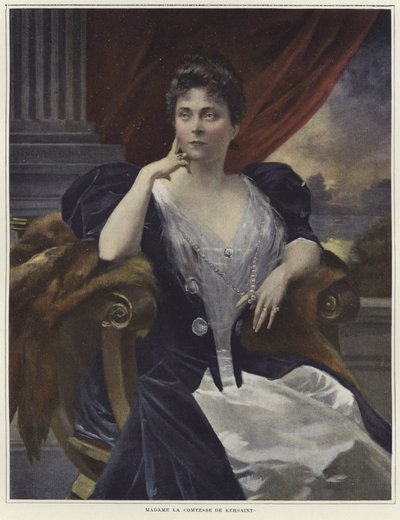 Retrato da Madame Cometesse de Kersaint de Francois Flameng