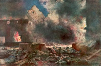 A fazenda Lessard, entre Marizy e Neuilly Saint Front, França, 18 de julho de 1918, 1926. de Francois Flameng