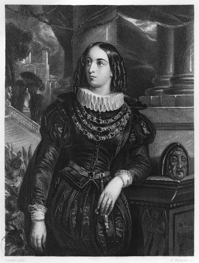 Lelia, ilustração de &39;Lelia&39; por George Sand (1804-76) gravada por John Henry Robinson (1796-1871) de Francois Gabriel Guillaume Lepaulle