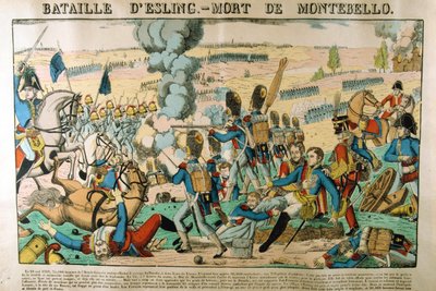 Batalha de Essling - Morte de Montebello, 21 de maio de 1809, c1835 de Francois Georgin