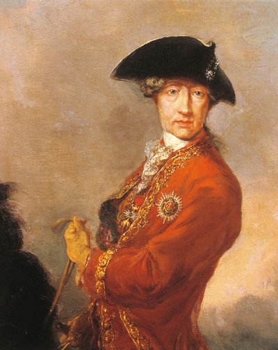Retrato do Príncipe Wenzel Anton Furst Kaunitz-Rietberg (óleo sobre tela) de Francois Giuseppe Casanova