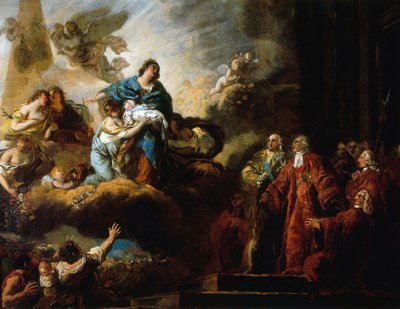 O nascimento do Delfim 22 de agosto de 1781 de Francois Guillaume Menageot