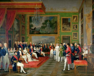 Casamento do príncipe Eugène de Beauharnais e da princesa Augusta da Baviera, 13 de janeiro de 1806 de Francois Guillaume Menageot