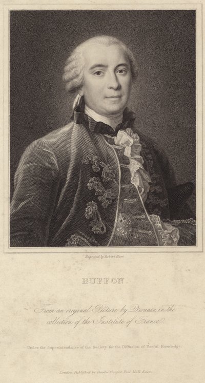 Retrato de Georges-Louis Leclerc, conde de Buffon de Francois Hubert Drouais