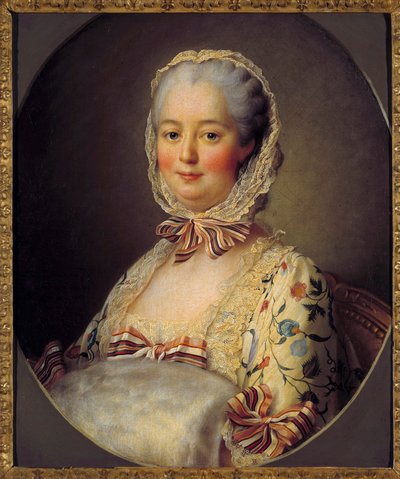 Retrato de Jeanne Antoinette Poisson, Marquesa de Pompadour (conhecida como Madame de Pompadour) de Francois Hubert Drouais