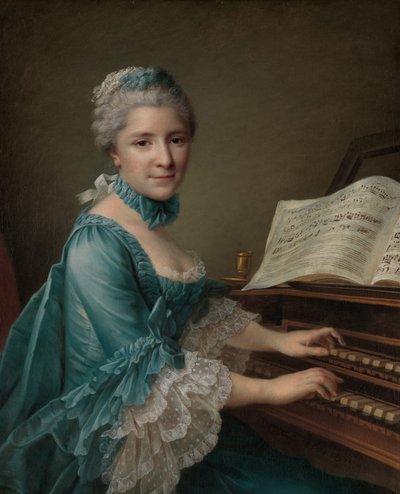 Retrato de uma mulher, dita Madame Charles Simon Favart ..., 1757. de Francois Hubert Drouais