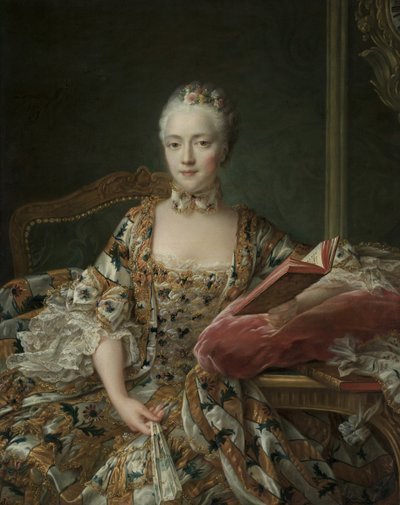 Retrato da Marquesa d "Aguirandes, 1759 de Francois Hubert Drouais