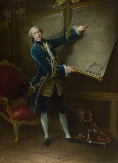 O conde de Vaudreuil, 1758 de Francois Hubert Drouais