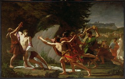 Morte de Caio Graco (BC c.159-121), 1792-1797 de Francois Jean Baptiste Topino Lebrun