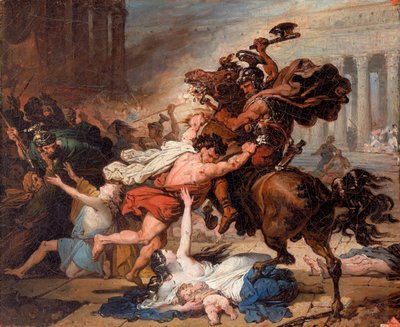 Destruição de Jerusalém pelos Romanos de François Joseph Heim