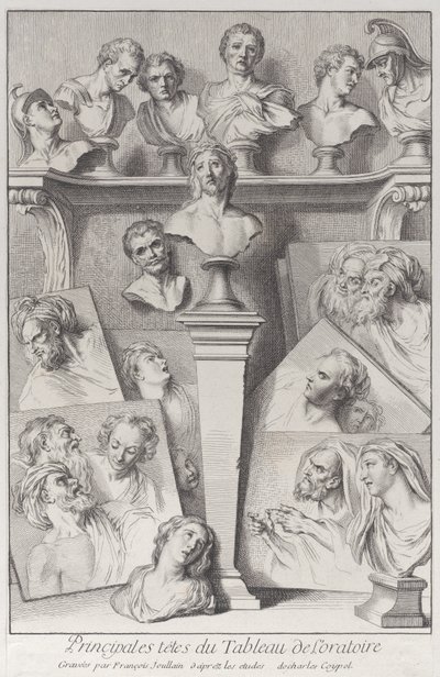 Cabeças após o Ecce Homo, 1720-78. de Francois Joullain