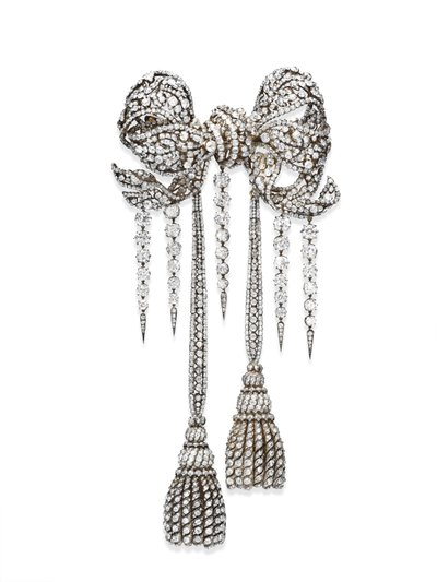 The Empress Eugenie Brooch, c.1855 (diamantes e ouro com topo de prata) de Francois Kramer