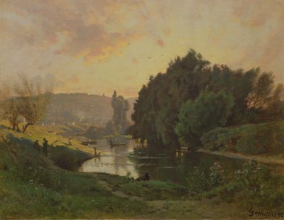 Cena de Bas-Meudon, 1892 de Francois Louis Francais