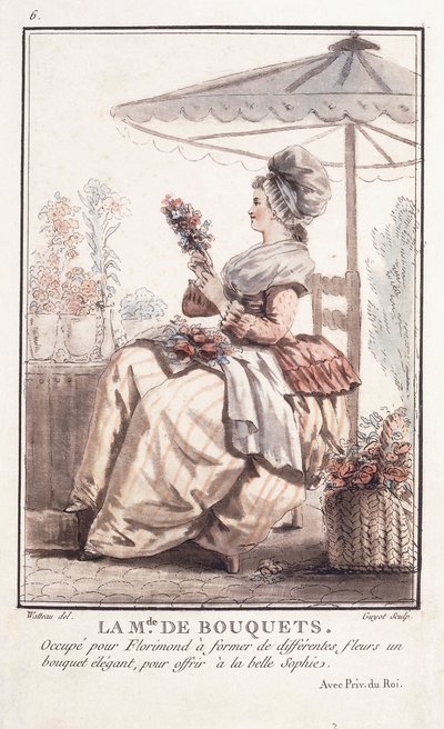 O M. de des Bouquets, 1786 de Francois Louis Joseph Watteau