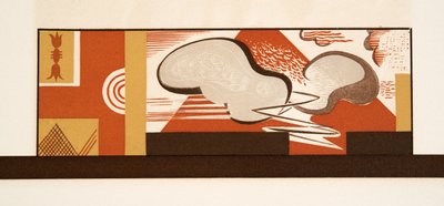 Ilustração gráfica do PROMETHEUS acorrentado por Aeschylus, bar. 1941 (estêncil) de Francois Louis Schmied