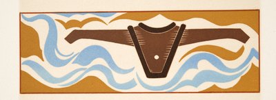 Ilustração gráfica do PROMETHEUS acorrentado por Aeschylus, bar. 1941 (estêncil) de Francois Louis Schmied