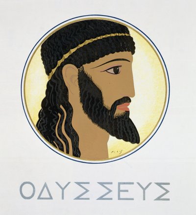 Odisseu, título de "Homero: o Odessy", publicado em Paris 1930-33 de Francois Louis Schmied