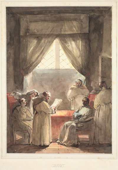 Os Monges de Francois Marius Granet