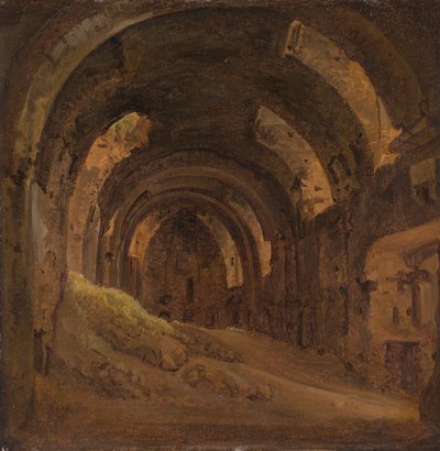 Interior abobadado. de Francois Marius Granet