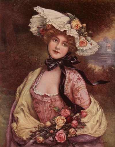 Seus lábios com a tonalidade de todas as rosas (lito colorido) de Francois Martin Kavel
