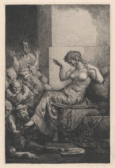 Alegoria, século XIX. de Francois Nicolas Chifflart