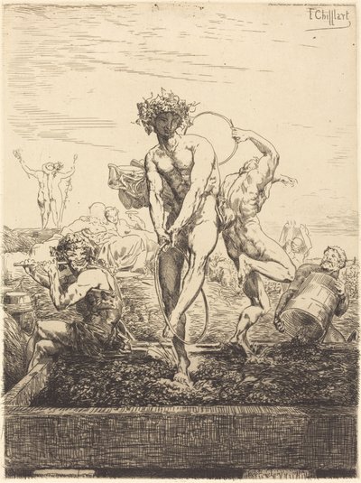 Colheita de uva de Francois Nicolas Chifflart