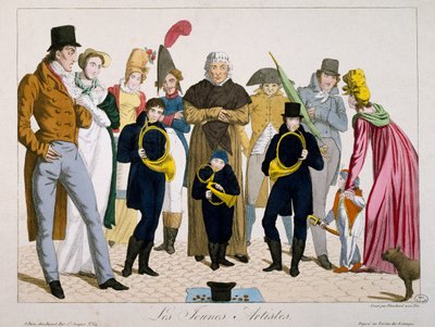 Jovens artistas, impresso, França de Francois Nicolas Martinet