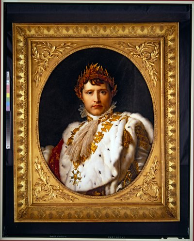 Um retrato de Napoleão, sem data (óleo sobre tela, oval) de Francois Pascal Simon Baron Gerard