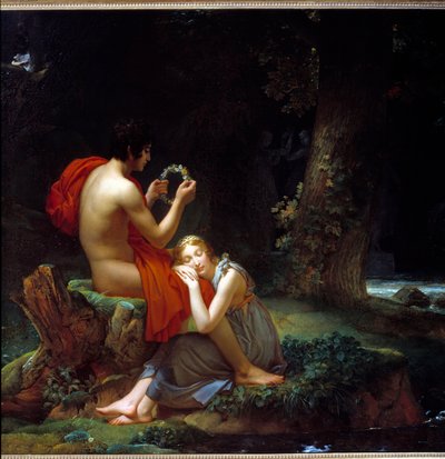 Daphnis e Chloe. Pintura de François Gerard (1770-1837) de Baron François Pascal Simon Gérard