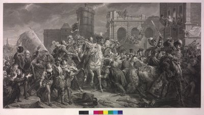 Henrique IV de França em Paris, a 22. março de 1594 de Francois Pascal Simon Baron Gerard