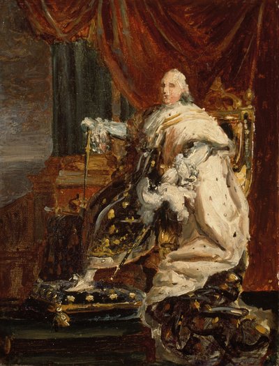 Rei Luís XVIII, c.1816-18 (óleo sobre tela) de Francois Pascal Simon Baron Gerard